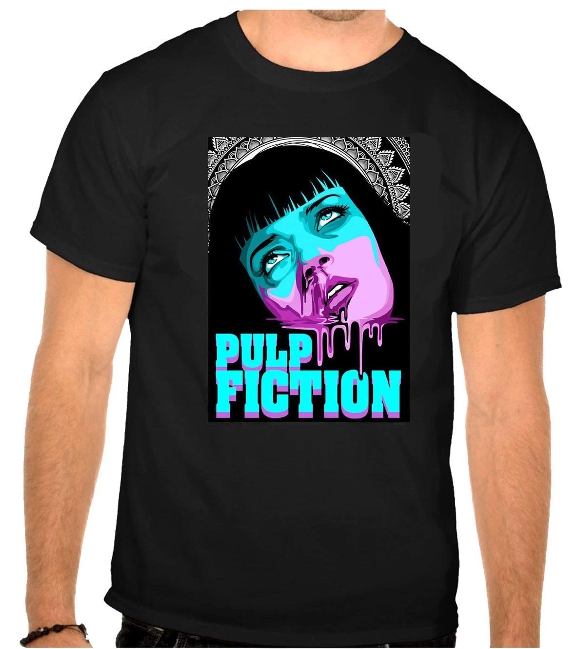 Черная футболка «Криминальное чтиво» Йоланда Тарантино -1367- 2XL