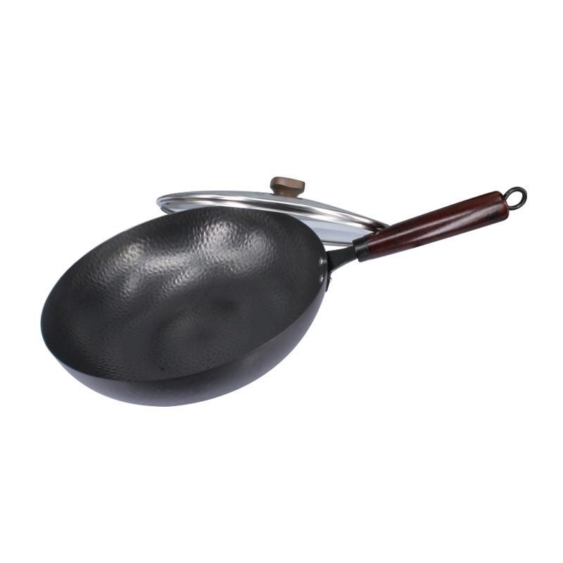 Ouraibo Hammered Cast Iron Wok