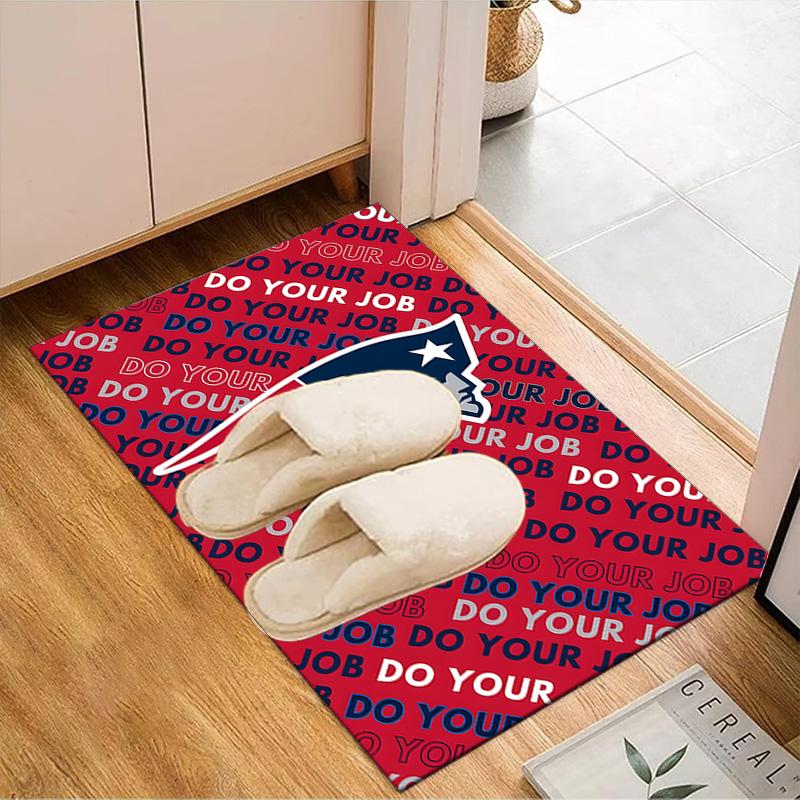 Patriots Team Spirit Rug Game Carpet, Floor Mat for Bedroom Living Room Entryway Rug, Home Decor Idea Gift for Christmas Birthday