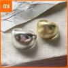 925 Sterling Silver Rings For Women Geometric Fine Jewelry Finger Adjustable Simple Gold Ball Ring For Party Birthday Gift