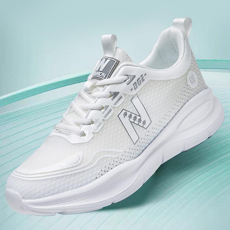

New summer new shoes couple versatile fly-woven mesh casual shoes breathable soft sole comfortable sports shoes 45 upgraded standard size