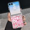 Modern Love Hearts Print Case For Samsung Galaxy Z Flip 8 7 FE 6 5 Z Flip8 Flip7 Flip6 Magnetic Clear Hard PC Folding Phone Cover