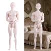 Unbemalte männliche Puppe Nackter Körper Figur Schaufensterpuppe für Bastelmodell Projektpuppe Actionfigur für Kugelgelenkpuppe