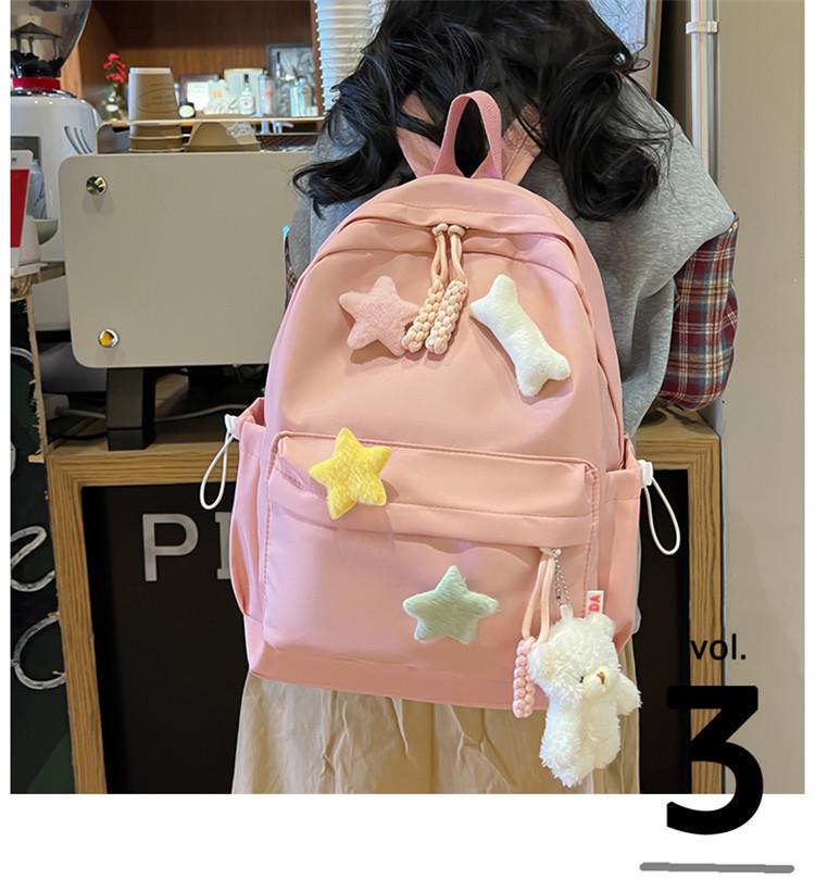Schoolbag School Bag Girls Middle School Students High School Students Simple College Students Versatile Girls Backpack Teen Treasure Backpack