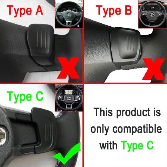 Adesivo Extensor de Câmbio Paddle Shift para Volante de Carro Para VW Golf 7 7.5 GTI MK7 GTE GTD RLINE Volkswage Polo Scirocco Jetta GLI