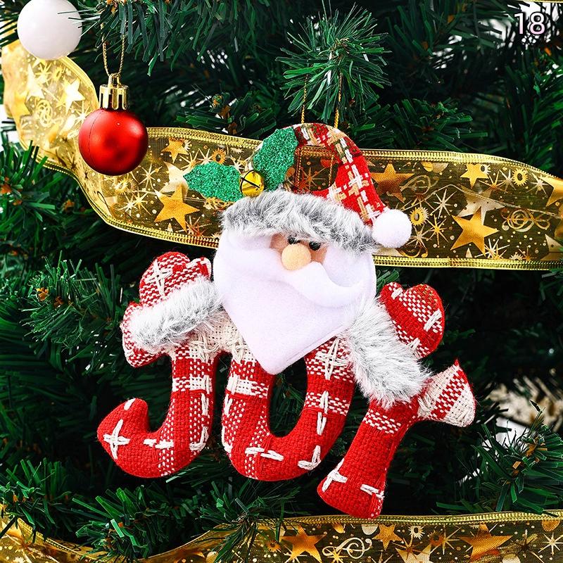 Christmas Doll Ornament Hanging Pendant Father Christmas Snowman Used For Holiday Home Decor Christmas Tree Party Acesssories