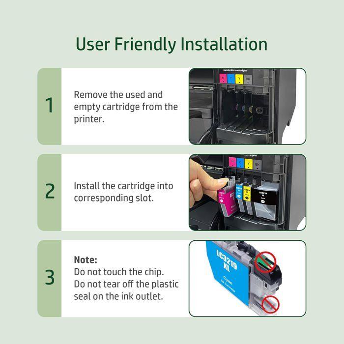 Lc3219Xl 3219Xl Compatible Ink Cartridge For Brother Lc3217 Xl Lc3219Xl For Brother Mfc-J5330Dw Mfc-J5335Dw Mfc-J6930Dw Mfc-J