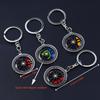 Metal Brake Wheel Hub Turning Integrated Gun Black Key Pendant Holiday Gift Mercedes-Benz Wheel Hub Caliper Keychain