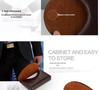 Leather & Stainless Steel Business Card Holder - Half Round Design 03