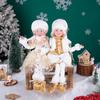 White & Gold Dreamy Christmas Elf Doll Set