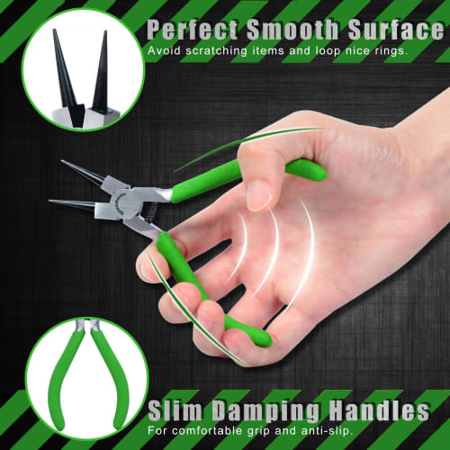 SPEEDWOX 122mm Micro Round Pliers, Miniature Long-Nosed Loop Pliers, Wire Loop Pliers, and Micro Pliers for Rounding and Pin Bending. Lightweight and