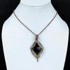 Hypersthene 999 Copper Wire Wrapped Pendant, Handmade Gemstone Jewelry Pendant Gift For Birthday