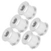 5Pcs Chainring Bolts Lightweight RustProof Easily Install Disc Screw Chainwheel for Mountain Bike Road Bicycle(Silver )