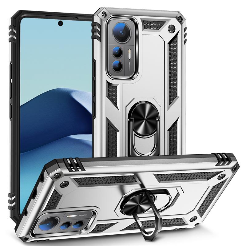 For Xiaomi 12 Lite Case Shockproof Magnetic Car Holder Armor Phone Cases for Xiomi Xaomi Xiami Mi 12 Light 12Lite 5G Back Cover