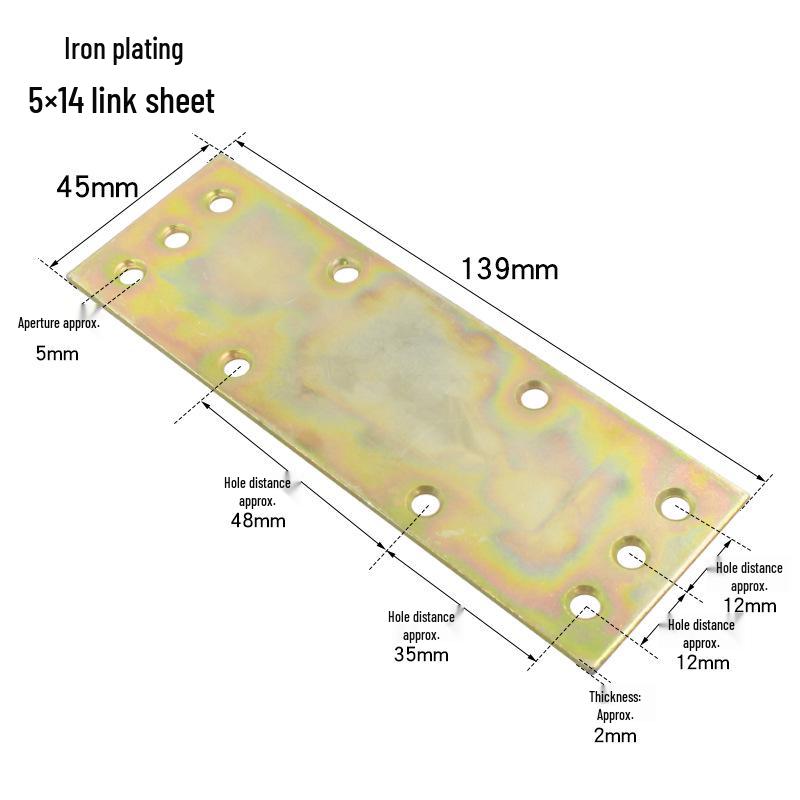 90° TL Type Cold-Rolled Steel Angle Iron Shelf Support Connector