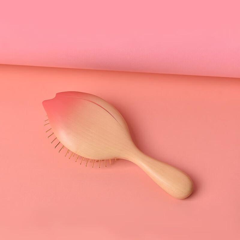 Carpenter Tan Cherry Blossom Air Cushion Massage Comb