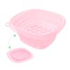 Square Foldable Silicone Bowl For Face Ice Bath And Home Skincare Routine Portable Face Dipping Bowl For Women And Girl