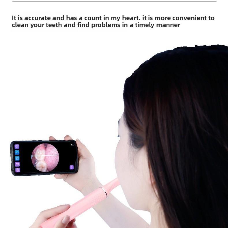 

Высококачественный визуальный оральный инструмент Wi-Fi с мобильным телефоном Светодиодная подсветка Осмотр полости рта Чистка межзубной нити Визуальный эндоскоп