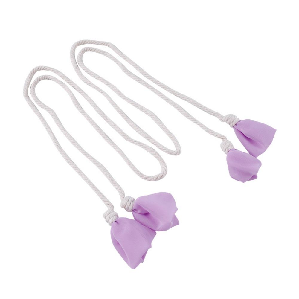 2PCS Minimalist Curtain Tieback Mesh Flower Curtains Tie Rope Ornament Curtain Buckle  Living Room