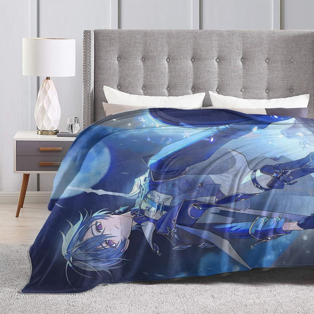 Lohen Game Blankets Genshins Impacts Flannel Funny Soft Throw Blanket for Bed Sofa All Season