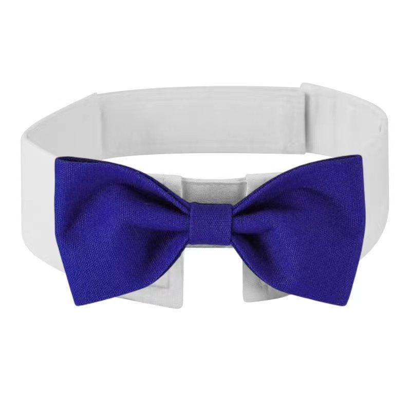 Stylish Adjustable Dog Bow Tie with Magic Sticker
