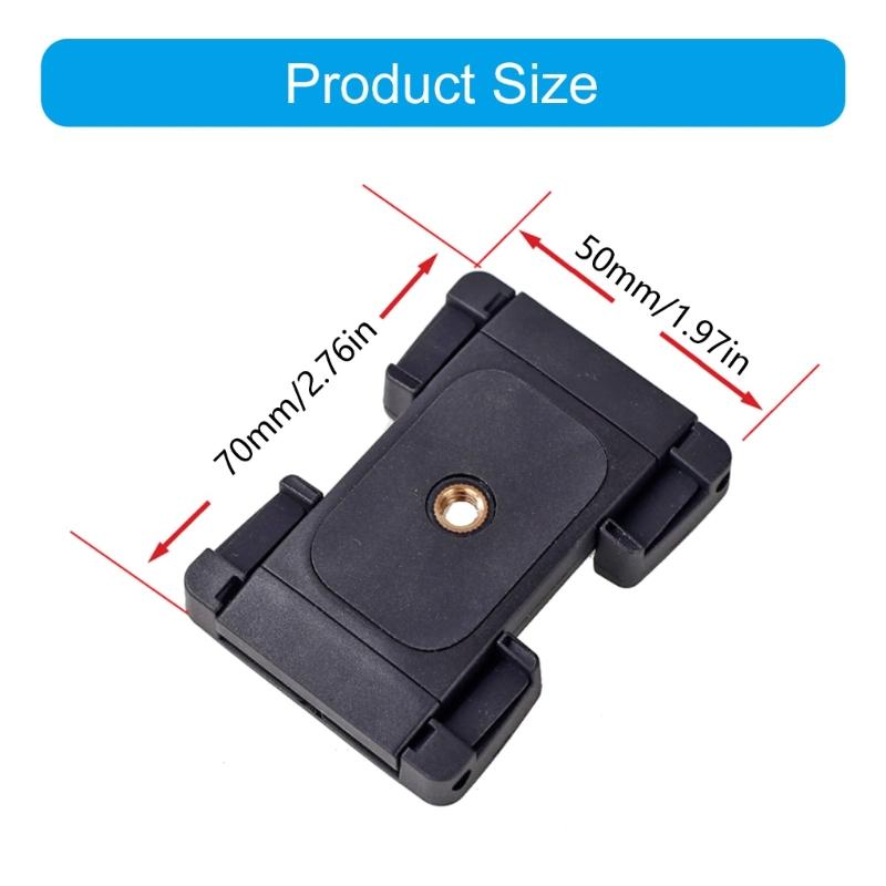 Bardzo Szeroki Zacisk Uchwytu na Telefon z Mocowaniem Zimna Stopka dla Smartfonów 7-calowych Wielopozycyjna Regulacja Wygodny w Podróży Zacisk