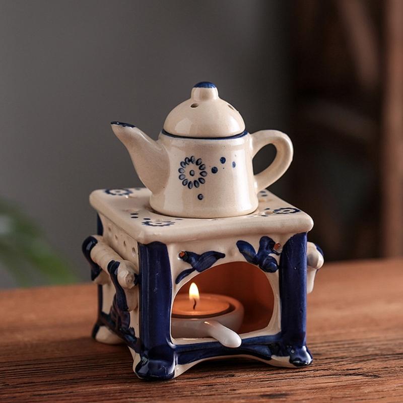 Ceramic Essential Oil Burners Wax Melt Burners Aromatherapys Holder Candle Tealight Holder Christmas Housewarmings Gift