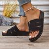 Women 2025 Summer Lightweight Comfortable Open Toe Sandals Comfortable Designer Shoes Beach Flat Slippers Slides Women
