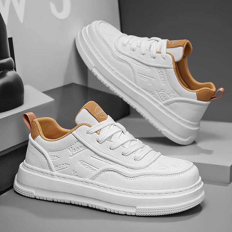 

Yierkang Men s Breathable Thick-Sole Casual Sneakers 39