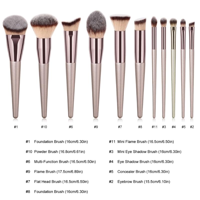 Angled Face Brush Dense and Soft Synthetic Fibers Powder Buffing Brushes For Seamless Makeup Cream Blending Brushes