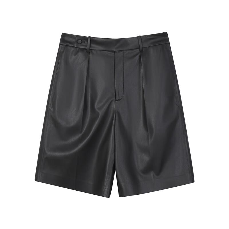 LESS 2024 Fall Retro Straight Mid-Length Pants