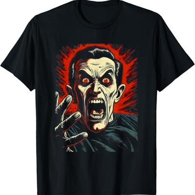 Vampire Dracula by Haunted Horror Halloween T-Shirt3