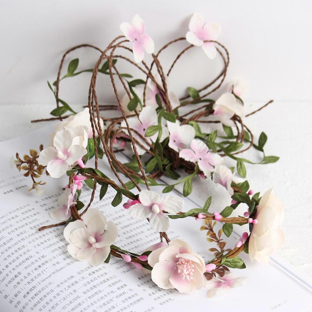 Artificial Flower Wreath Hair Accessory Wedding Headpiece Artificial Flower For Outdoor Ceremonies And Photo Props