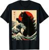 Catzilla Cat Japanese Art Funny Gifts for Men Women Boy Kids T-Shirt