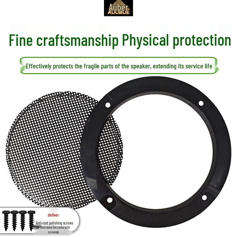 Speaker Grille Metal Mesh Dustproof Covers: 2-10 Inch Sizes for Car Speakers