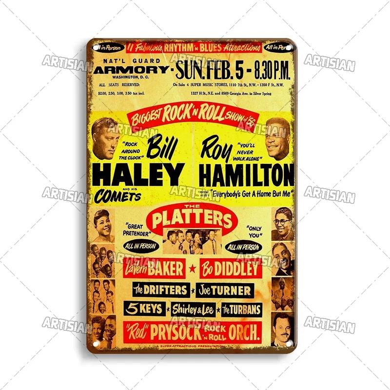 Postarzany Metalowy Plakat Muzyka Dekoracyjny Talerz Klasyczna Metalowa Tabliczka Rockowa Płyta Ścienna Bar Garaż Kawiarnia Ściana Dekor Przemysłowy Metalowe Znaki