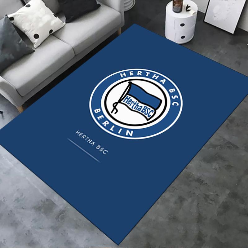 

2025 Новый ковер Hertha BSC для гостиной, спальни, дома, украшение дивана, детский игровой нескользящий коврик 39 40x60cm( 15x23in )