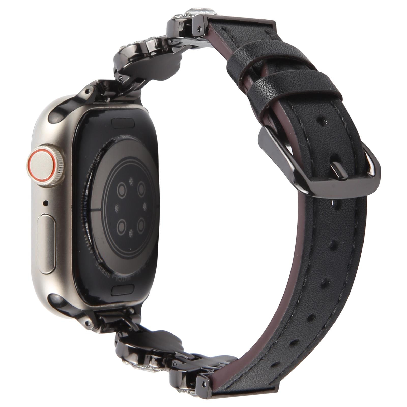 

Watch Band For Apple Watch Series 11 10 42mm/9 8 7 41mm/SE3 SE2 SE 6 5 4 40mm/3 2 1 38mm Ultra Fiber Leather Diamond-Shaped Strap A