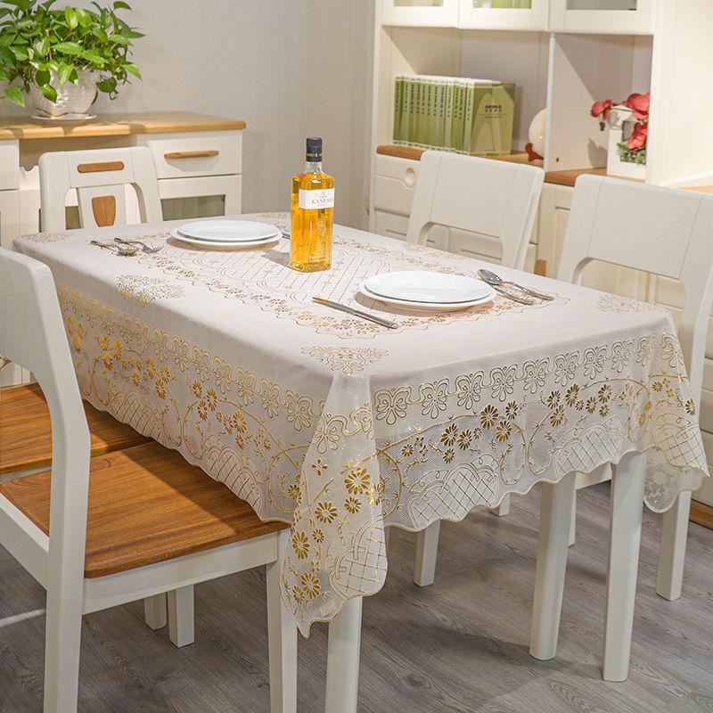 

Скатертина Квітковий принт Прямокутник ПВХ Покривало для столів Сучасна розкішна водонепроникна скатертина Маслонепроникна вечірка Банкет Прикраса дому 120x170cm