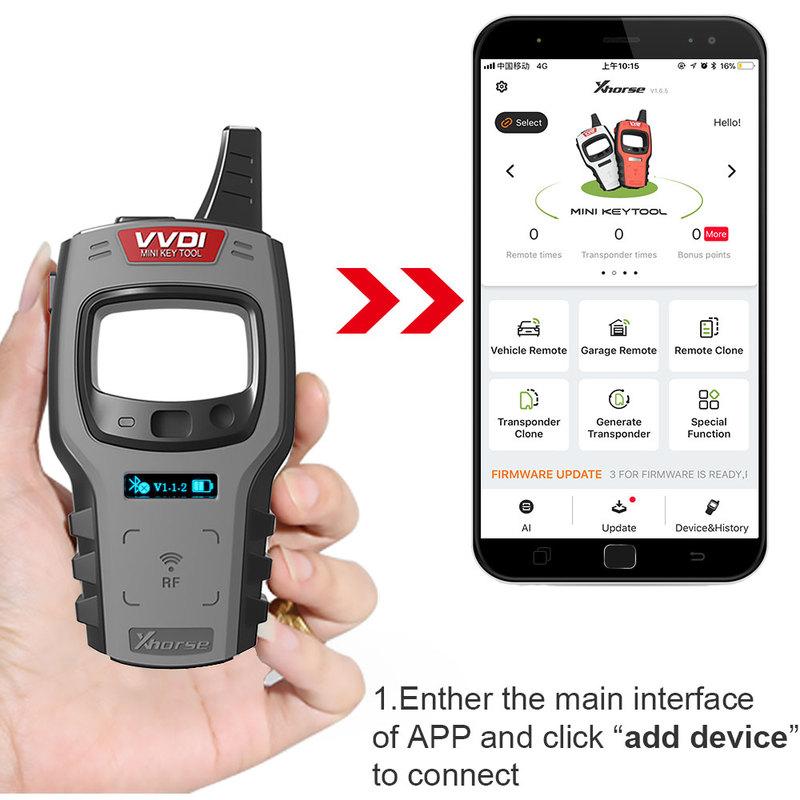 Xhorse XDKTMGEN VVDI MINI Key Tool Programátor dálkových ovladačů Globální verze