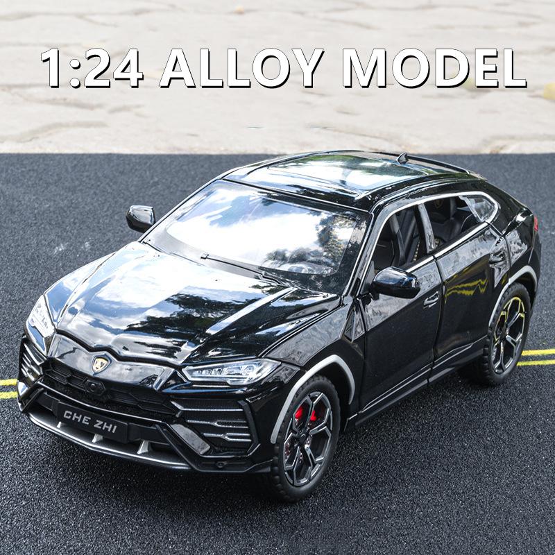 1/24 Lambos URUS Bison SUV Coupe Alloy Car Model Sound and Light Simulation Car Decoration Collection Toy Gift