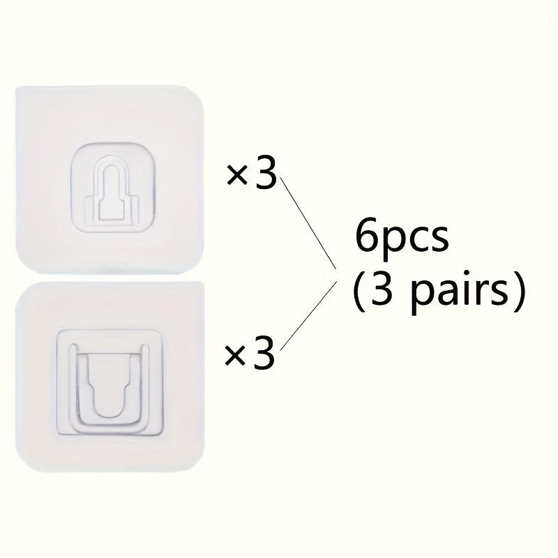 

Multi-purpose Transparent Hooks Double-sided Adhesive Wall Hooks Waterproof Clothes Hats Towel Hooks Kitchen Bath Door Hooks
