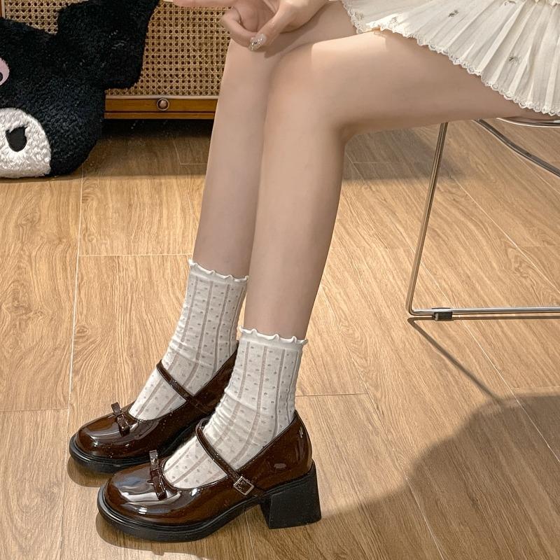 Móda Nové Dámské Boty s Kulatou Špičkou a Středním Podpatkem Dámské Boty Nové Černé Lakované Kožené Boty Mary Jane Japonská Lolita Dámské Lodičky Zapatos Mujer