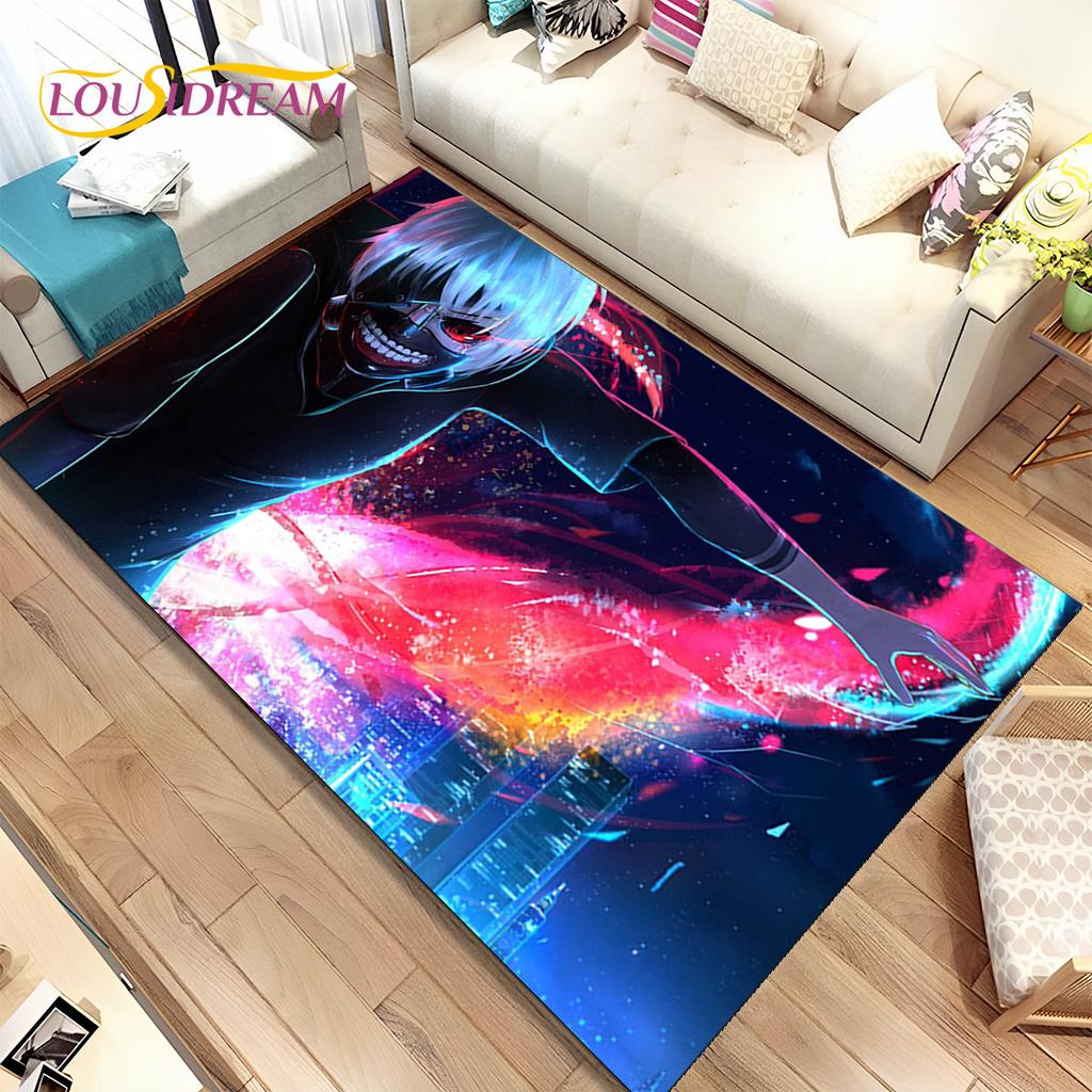 Japan Anime Tokyo Ghoul Cartoon Area Rug,Carpet for Home Living Room Bedroom Sofa Doormat Kitchen Decor,kids Non-slip Floor Mat