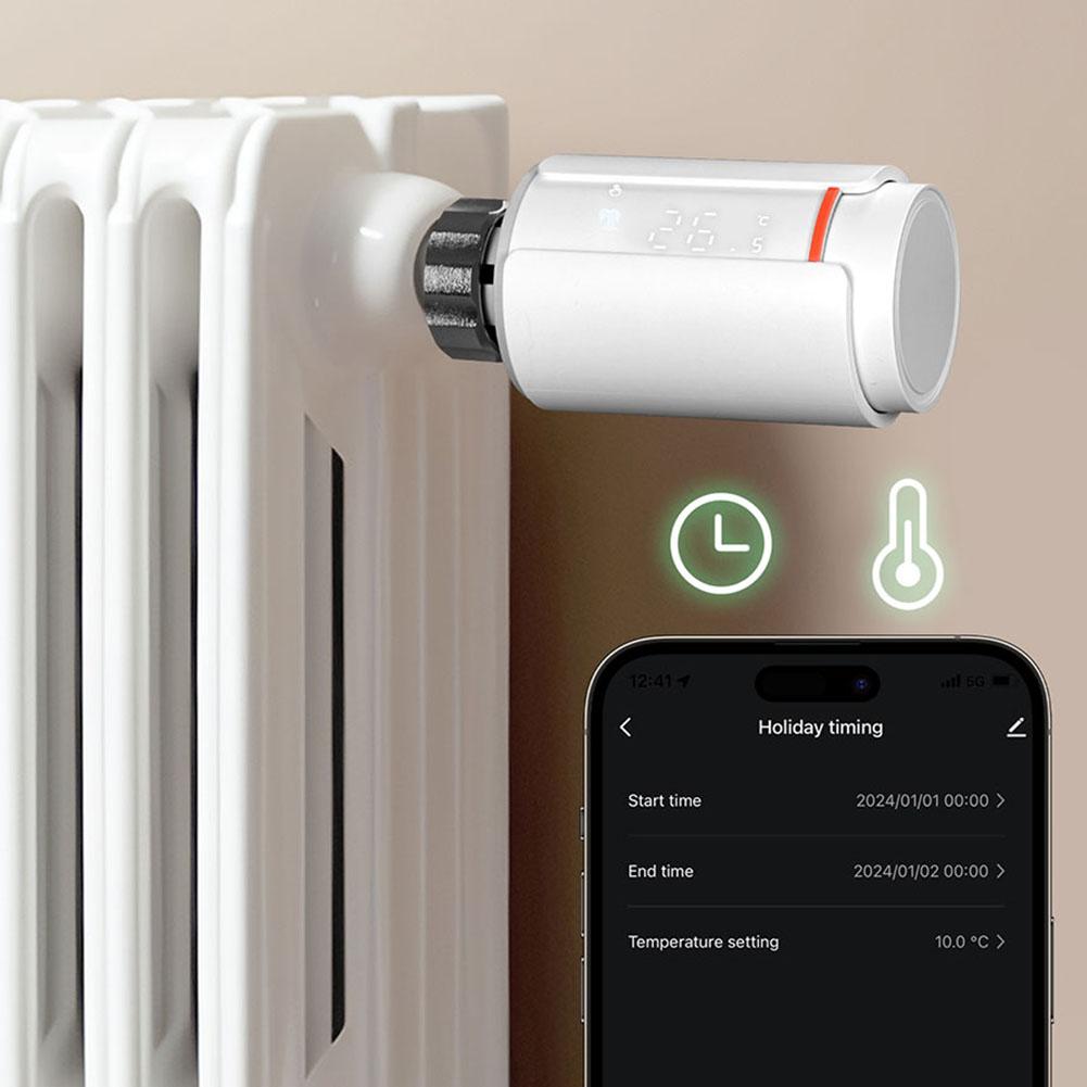 ZigBee Thermostatic Radiator Valve Supports App Remote Control Temperature Controller Radiator Actuator Valve