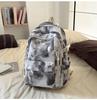 Schoolbag New High-value, Fresh and Sweet Literary Tie-dye Backpack, Lightweight Spring Outing for Junior High School Students, Mountaineering 