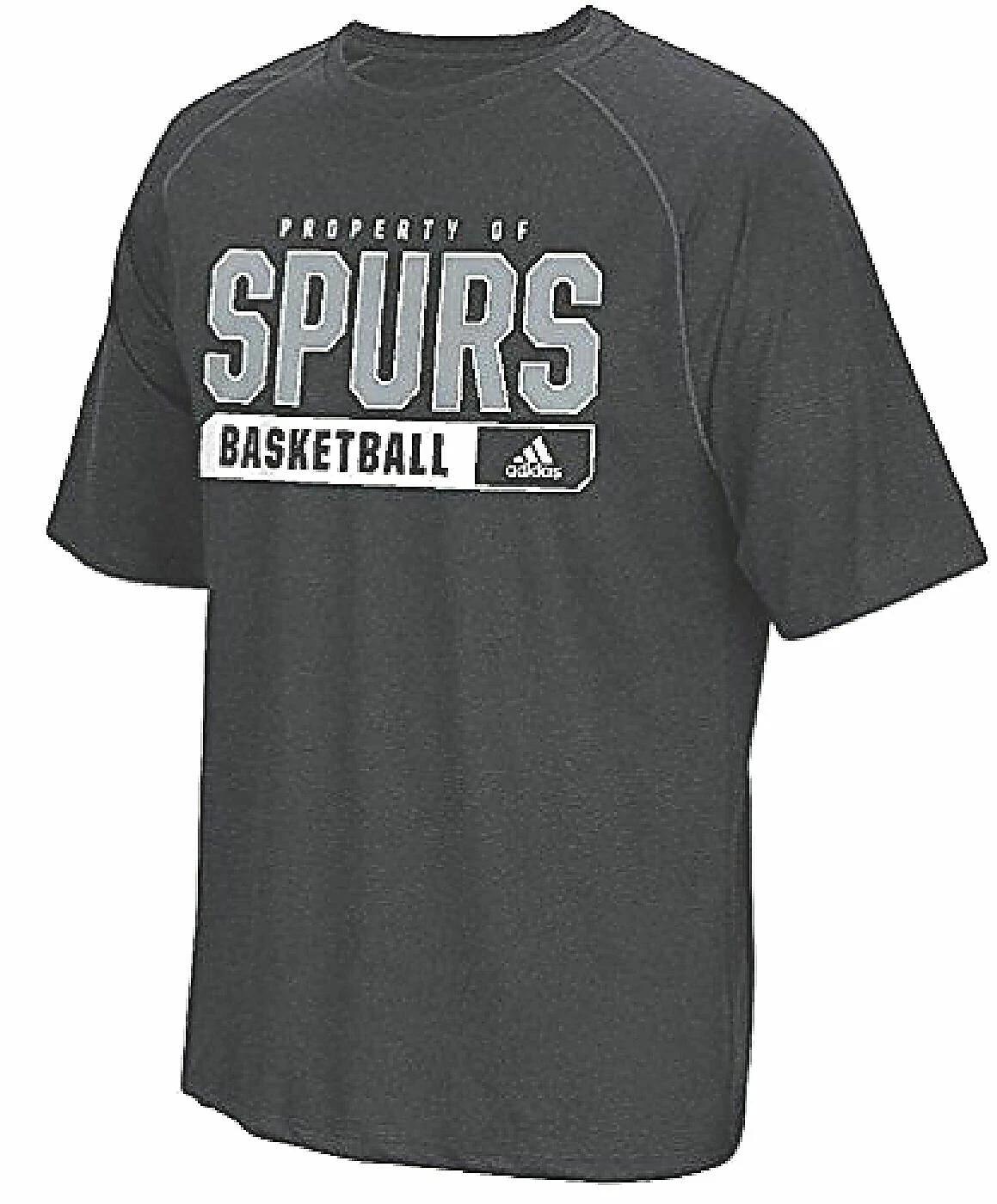 Mens San Antonio Spurs Performance Property Of Climalite Shirt S