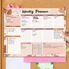 B5 English Weekly Planner: Coil Notebook for Time Tracking, Life Logging, and Meal Management