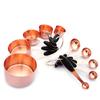 Rose Gold Stainless Steel Heavy Duty Baking Tool Sugar Scoop Measuring Cups Measuring Spoons Set