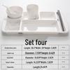 Melamine Partitioned Cafeteria Tray Set